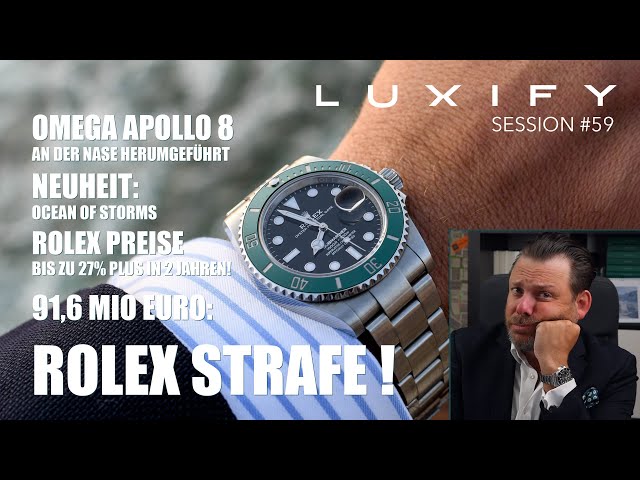 ROLEX Rekord-Strafe & Preisentwicklung, Ocean of Storms, Apollo 8, Branchengeflüster, Forentalk.