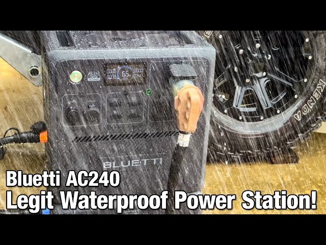 Bluetti AC240. FIRST WATERPROOF POWER STATION!