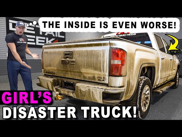 Deep Cleaning A Girl's MUDDY Truck!