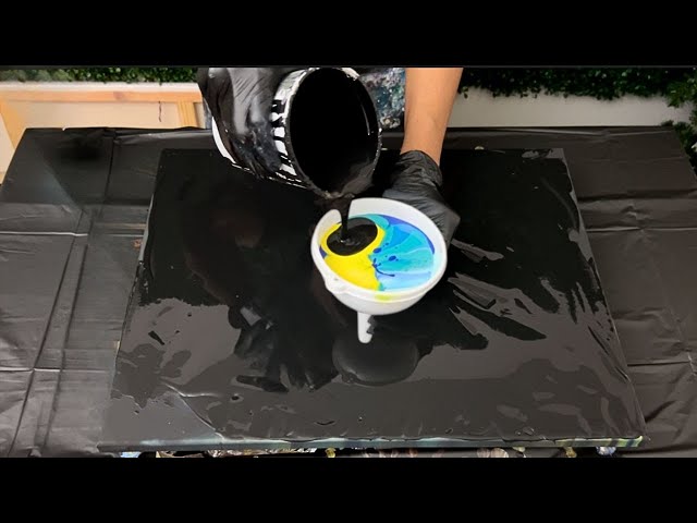 FluidArt Funnel  Pour Painting Demo
