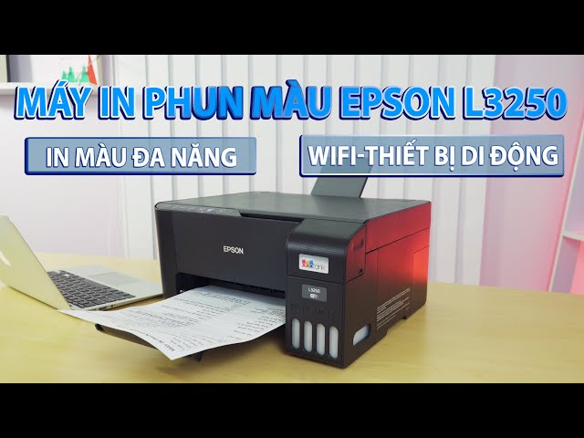 Review Máy In Phun Màu Epson L3250 - In màu, quét, sao chép và kết nối Wi-Fi
