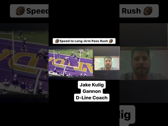 Pass Rush Drill with Jake Kulig (Gannon Defensive Line Coach)