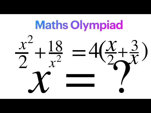 Olympiad Math Question | How to solve for x from given bi- quadratic equation by substitution ?