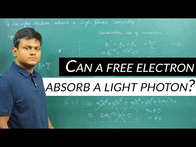 Can a free electron absorb a photon?
