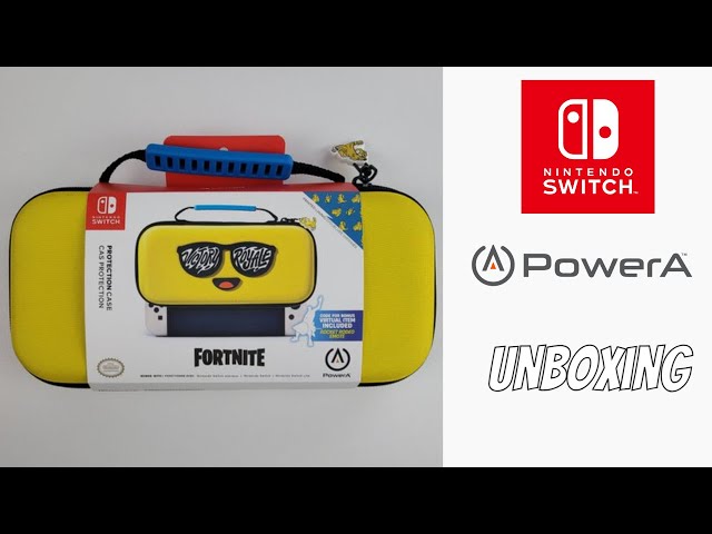 FORTNITE POWERA VICTORY ROYAL NINTENDO SWITCH PROTECTION CASE UNBOXING