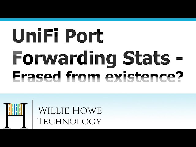 UniFi Port Forwarding Statistics - erased from existence?