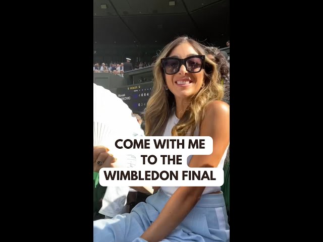I went to the Wimbledon Mens FINAL! #shorts