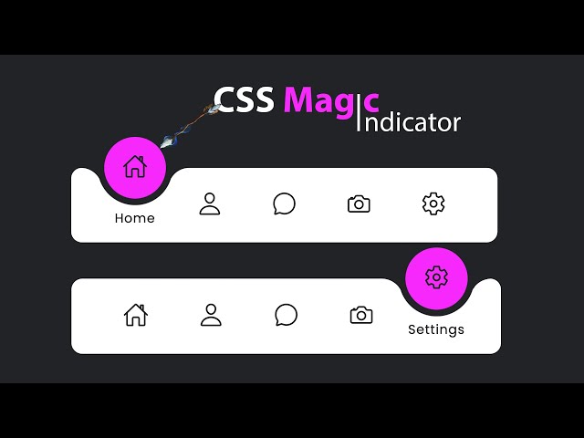 🪄Magic Navigation Menu Indicator | Html CSS Javascript