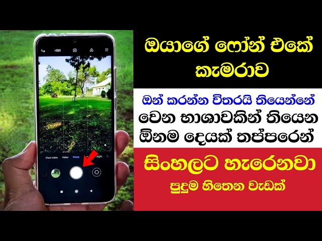 Translate using Smartphone Camera, No Typing - Sinhala Nimesh Academy