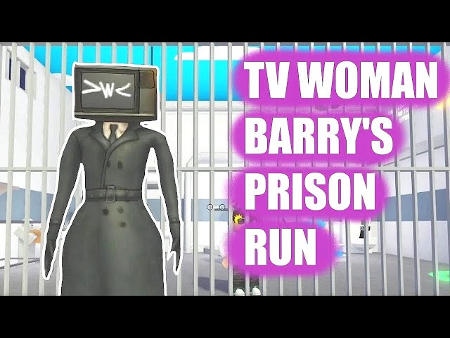 TV WOMAN BARRY'S PRISON RUN (Obby) *How to get ALL SECRET Badges* Roblox