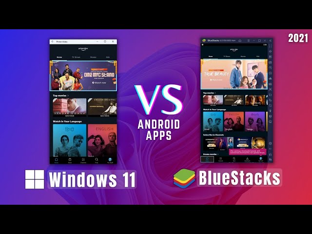 Windows 11 vs BlueStacks Android Apps! (Performance & Differences)