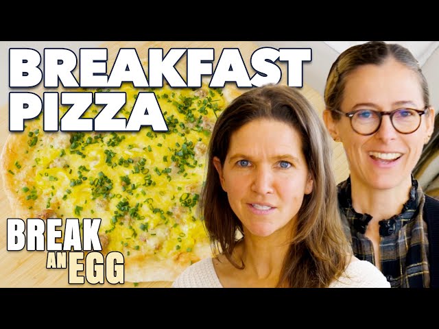 Breakfast Pizza With Sausage, Egg & Pickled Banana Peppers | Break an Egg | Food52