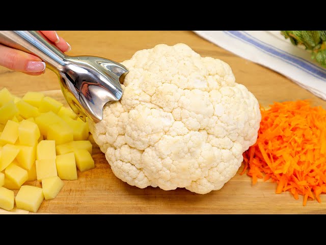 Few know this cauliflower recipe! Without milk and eggs! The simplest and most delicious!