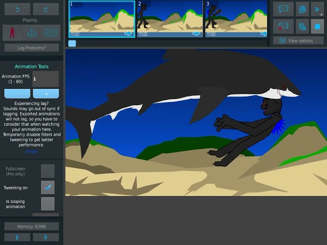 Sirenzilla vs mega shark (hybrid vs prehistoric) sticknodes animation
