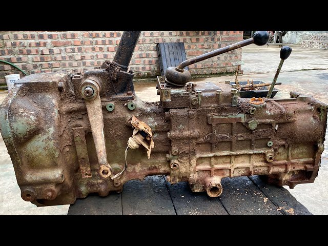 fully restoration old yanmar tractor transmission| restore and repair yanmar tractor gearbox YMG1800