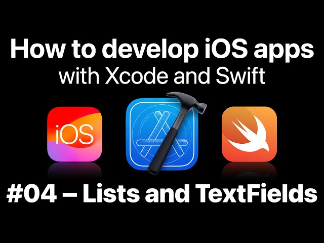 Learn how to develop iOS apps with Xcode and Swift – Lists and TextFields 📱 (FREE beginner tutorial)
