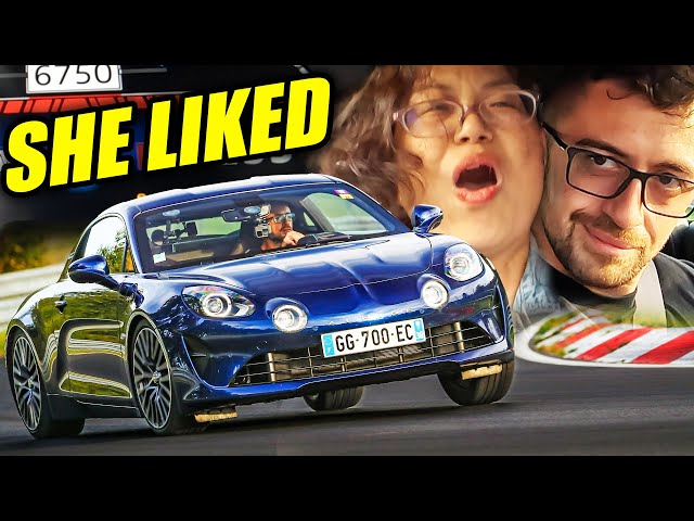 She DID NOT Expect THE SPEED!🤣 Alpine A110 GT // Nürburgring