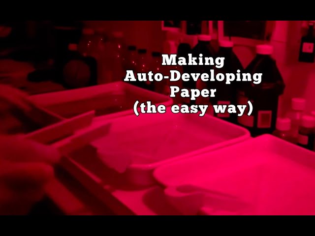 April 1st 2024 - Making Auto Developing Paper