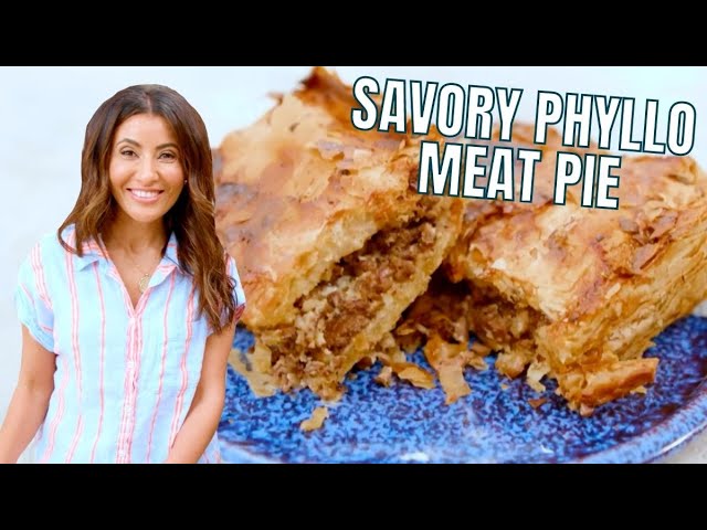 Mom's Egyptian Meat Pie with Flaky Phyllo! (Can't stop eating it!)