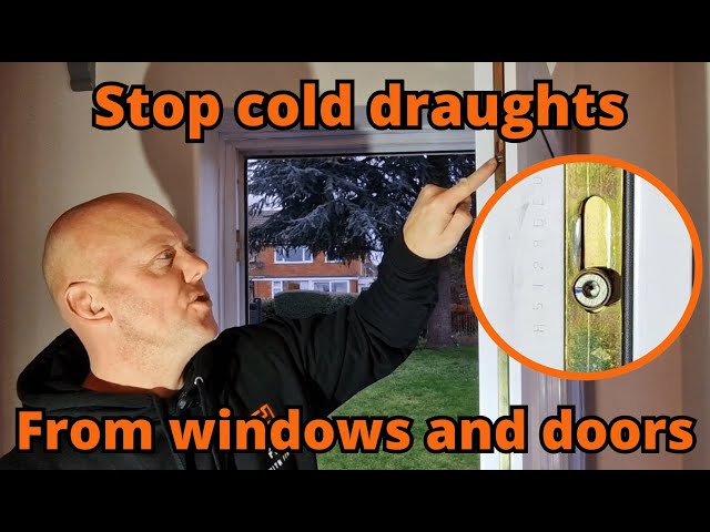 How to adjust a uPVC door or window to stop cold air draughts!