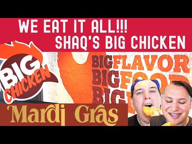 Carnival Mardi Gras Cruise | Trying Everything At Shaq's Big Chicken Food | Mardi Gras Food Review