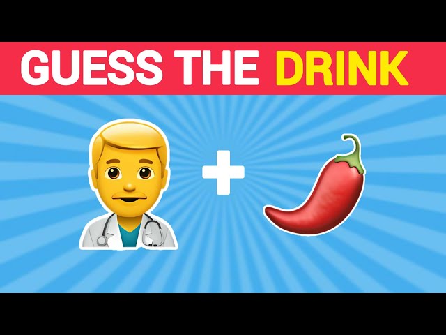Guess The Drink By Emoji🍹| Emoji Quiz | QUIZ BOMB