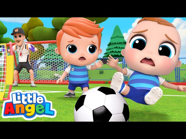 Let's Play Soccer! | Sports Song | Little Angel Kids Songs & Nursery Rhymes