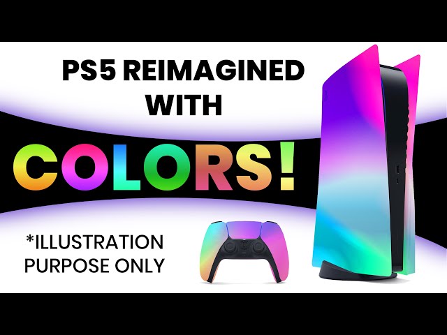 PS5 Colors - PlayStation 5 Reimagined With Various Colors (PHOTOSHOPED)