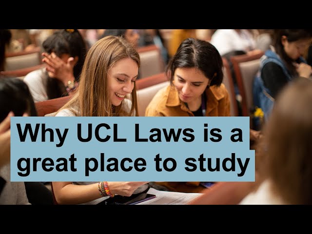 Why UCL Faculty of Laws is a great place to study