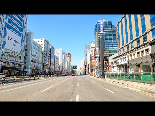 [4K] Seoul City Gangnam Teheran Road Driving Traffic Jam 서울 강남 테헤란로 도심 드라이브 운전영상 驅動 Lái xe đi