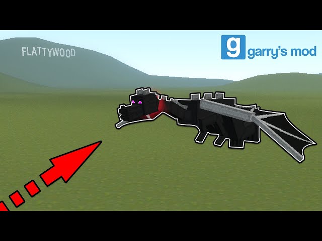 Huge Minecraft Ender Dragon is So Powerful in Garry's Mod!!!