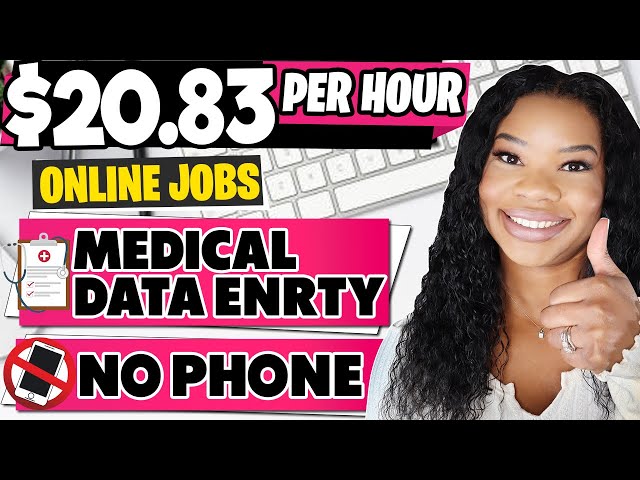 $20.83 HOURLY DATA ENTRY WORK AT HOME JOBS! NON PHONE DATA ENTRY JOBS WORK FROM HOME 2023 | WFH JOBS