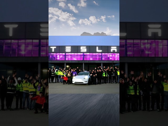 Tesla Event gegen Brandanschlag #shortsfeed #shortvideo #model3 #tesla #modely
