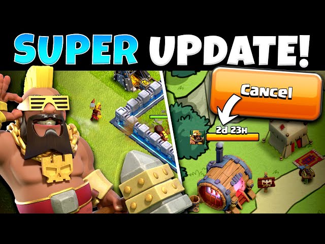 NEW Super Hog Rider & Super Troop Cancel Option! (Clash of Clans)