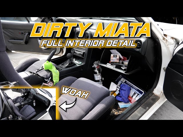 Neglected Mazda Miata Interior DETAIL & Restoration | Start to Finish!