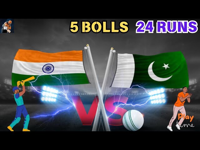 5 BOLLS and 24 RUNS in REAL CRICKET 24......