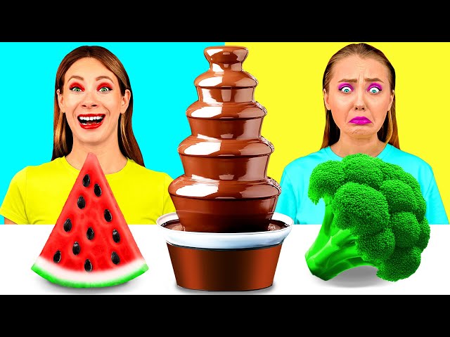 Desafío De Fuente De Chocolate | Desafíos Divertidos por MeMeMe Challenge