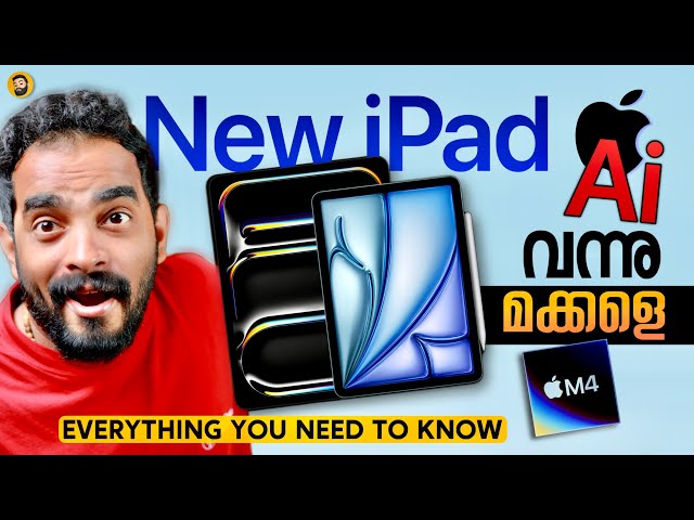 2024 M4 iPad Pro & iPad Air! Every New Features- in Malayalam