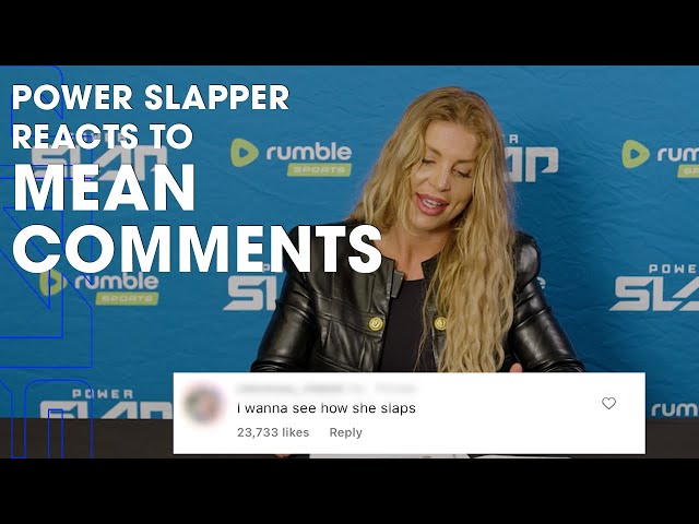 "I Wanna See How She Slaps" | Power Slap Striker Reacts to Mean Comments 🤣 | Sheena Bathory