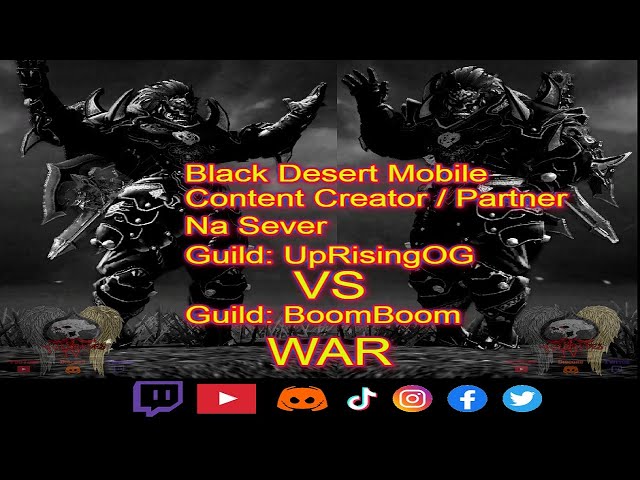 [ Content Creator / Partner for Black Desert Mobile ] - War