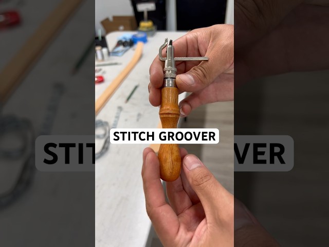 What is a Stitch Groover? #leatherwork