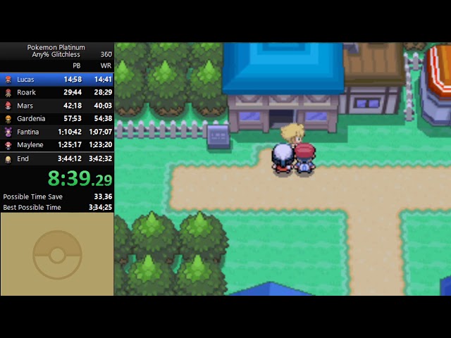 Pokemon Platinum Any% Glitchless Speedrun in 3:40:01