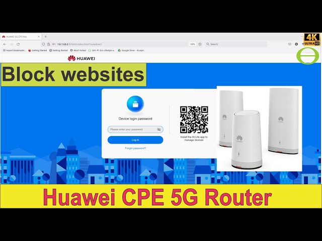 How to block websites on your network with the Huawei 5G CPE router - Parental controls