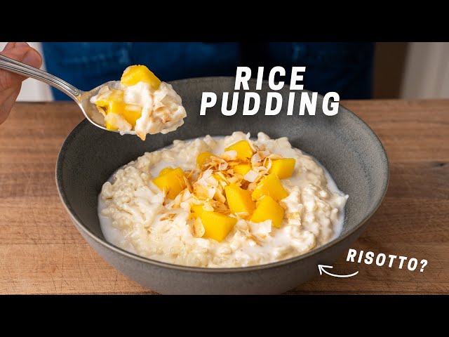 Creamy Rice Pudding Recipe (Dessert Risotto)