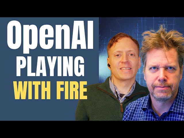 Why OpenAI is playing with Fire developing Artificial Intelligence, with Olle Häggström