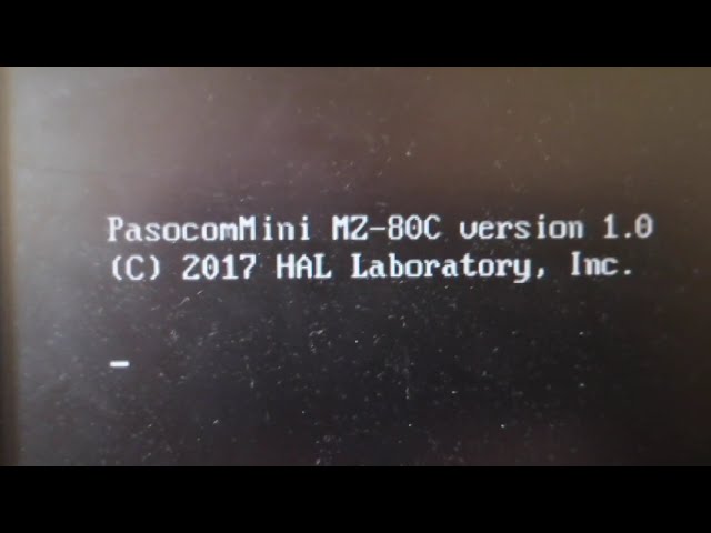 Booting HAL Laboratory "PasocomMini MZ-80C" on a Generic Raspberry Pi