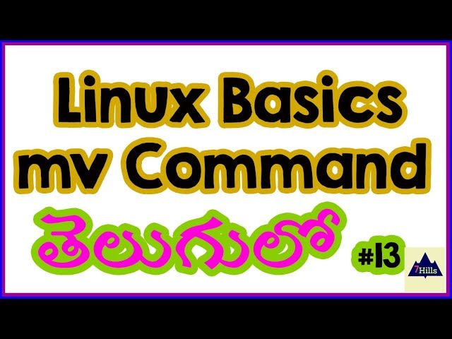 Linux in Telugu | how to practice mv command