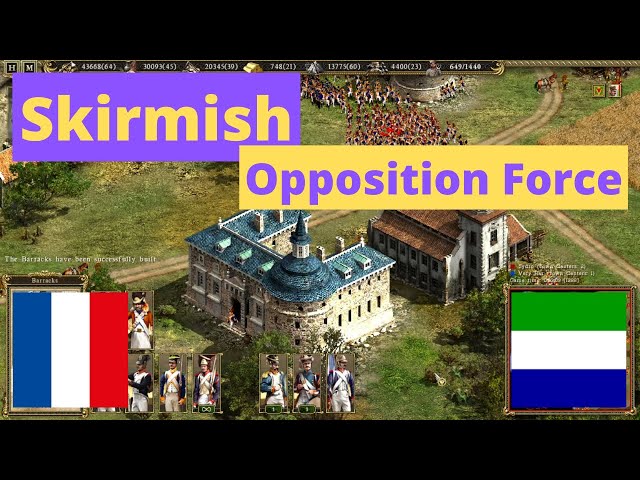 Cossacks 2 Skirmish: Opposition Force | France vs Rhine | Very Hard