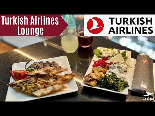 TURKISH AIRLINES BUSINESS CLASS LOUNGE ISTANBUL | BEST LOUNGE FOOD IN THE WORLD  | LOUNGE REVIEW 4K