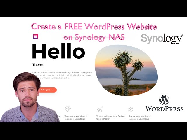 Host a FREE Wordpress Website on Synology | 4K TUTORIAL